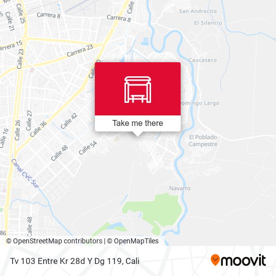Tv 103 Entre Kr 28d Y Dg 119 map