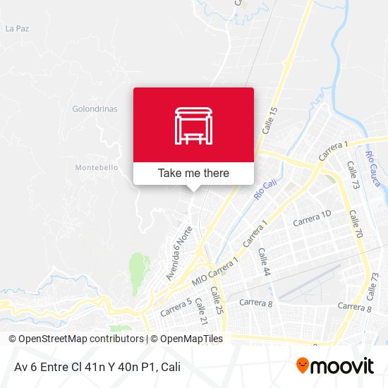 Mapa de Av 6 Entre Cl 41n Y 40n P1