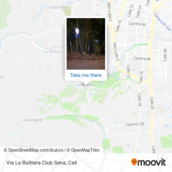 Mapa de Via La Buitrera Club Sena