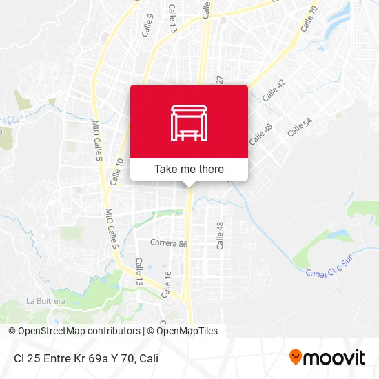 Mapa de Cl 25 Entre Kr 69a Y 70