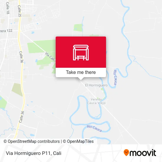 Via Hormiguero P11 map
