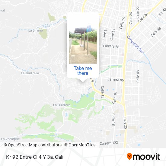 Mapa de Kr 92 Entre Cl 4 Y 3a