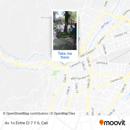 Mapa de Av 1n Entre Cl 7 Y 6