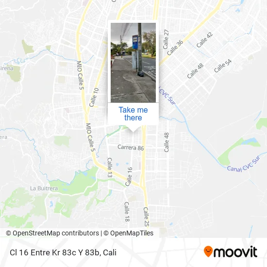 Mapa de Cl 16 Entre Kr 83c Y 83b