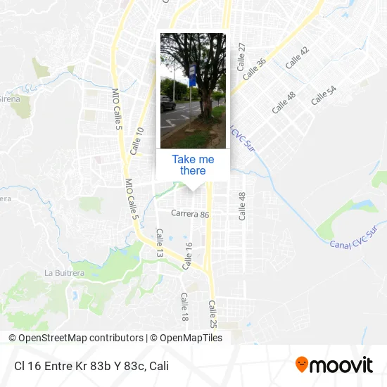 Mapa de Cl 16 Entre Kr 83b Y 83c