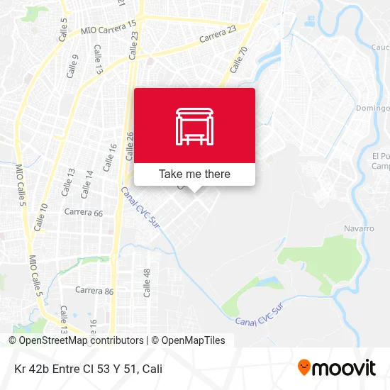 Kr 42b Entre Cl 53 Y 51 map