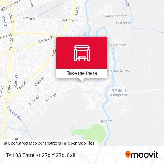 Tv 103 Entre Kr 27c Y 27d map