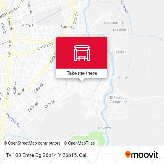 Tv 103 Entre Dg 26p14 Y 26p15 map