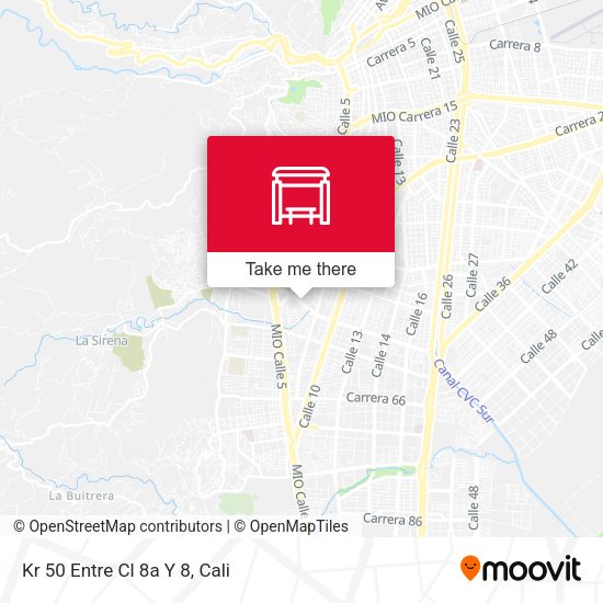 Mapa de Kr 50 Entre Cl 8a Y 8