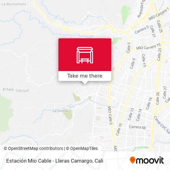 Estación Mio Cable - Lleras Camargo map