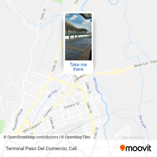 Terminal Paso Del Comercio map