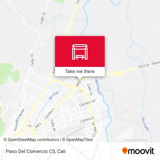 Paso Del Comercio C5 map