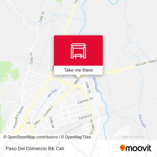 Paso Del Comercio B4 map