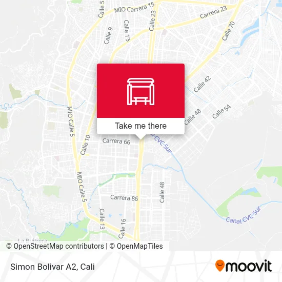Simon Bolivar A2 map