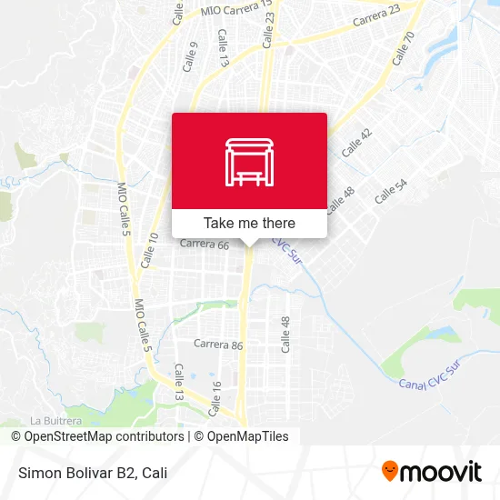 Simon Bolivar B2 map