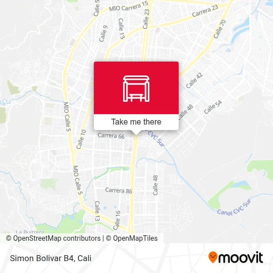 Simon Bolivar B4 map