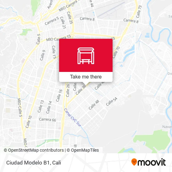 Mapa de Ciudad Modelo B1