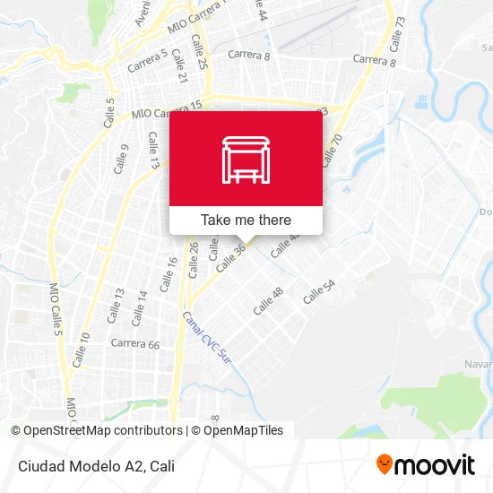 Ciudad Modelo A2 map