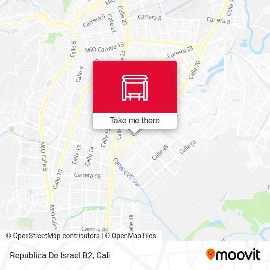 Republica De Israel B2 map