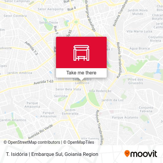 T. Isidória | Embarque Sul map