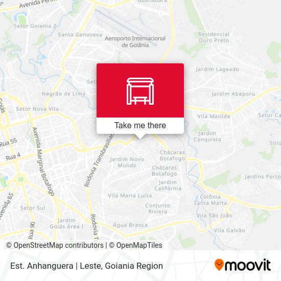 Est. Anhanguera | Leste map