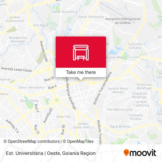 Est. Universitária | Oeste map
