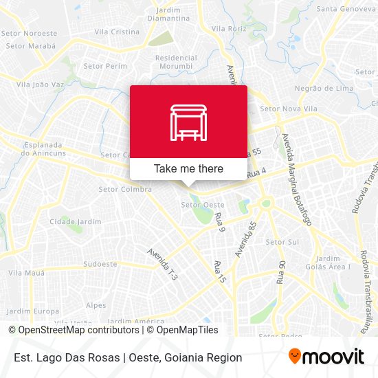 Est. Lago Das Rosas | Oeste map