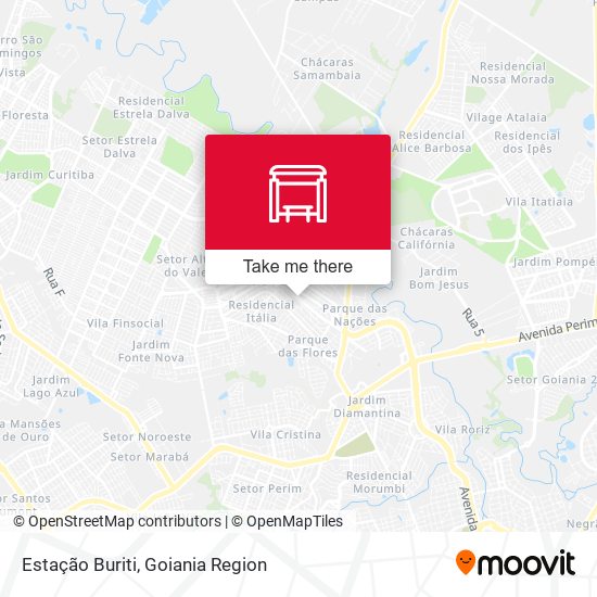 Estação Buriti map