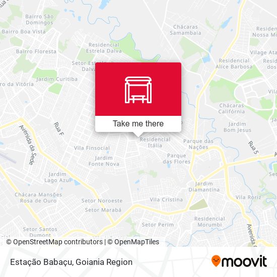 Estação Babaçu map