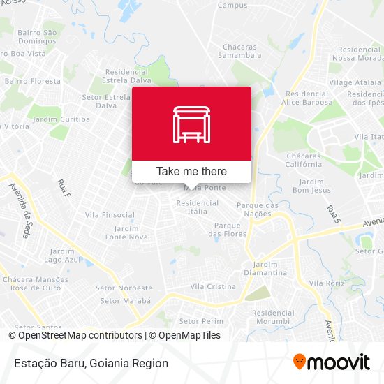 Estação Baru map