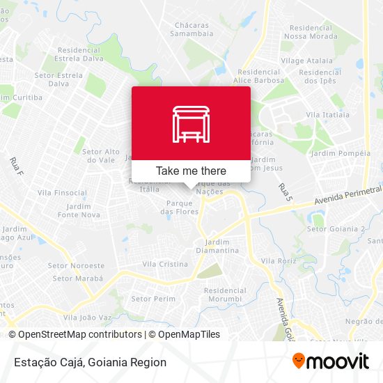 Estação Cajá map