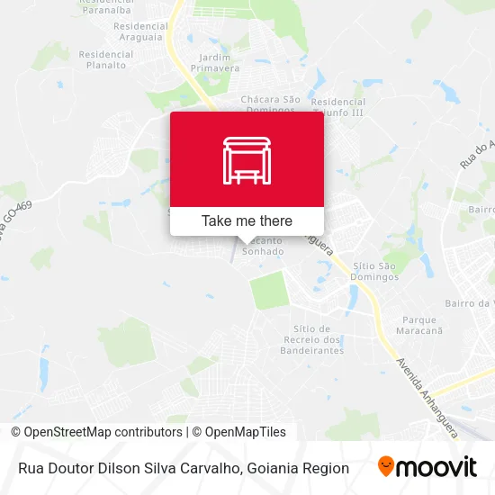 Rua Doutor Dilson Silva Carvalho map
