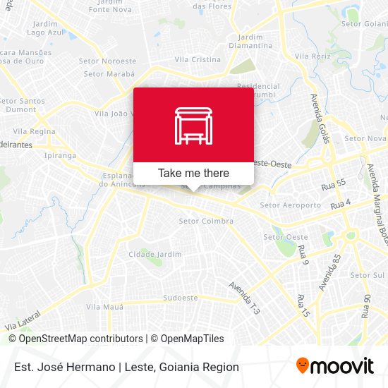 Est. José Hermano | Leste map