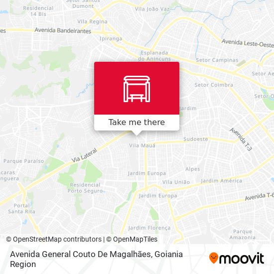 Avenida General Couto De Magalhães map