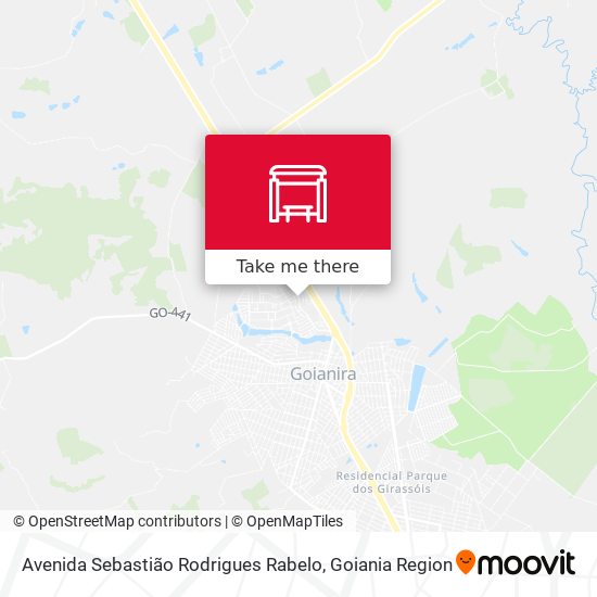 Avenida Sebastião Rodrigues Rabelo map