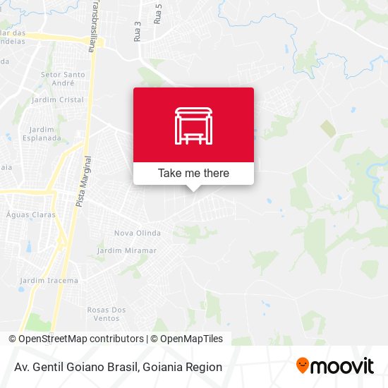 Av. Gentil Goiano Brasil map