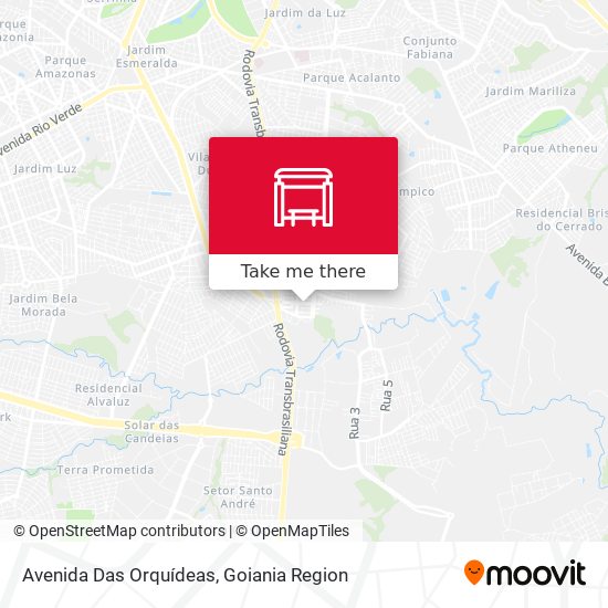 Avenida Das Orquídeas map