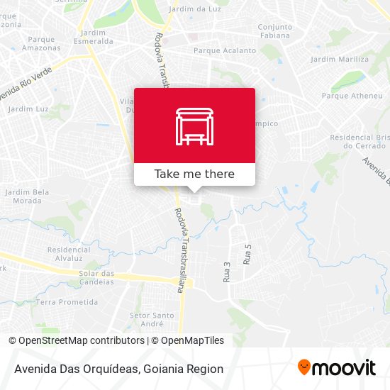 Avenida Das Orquídeas map