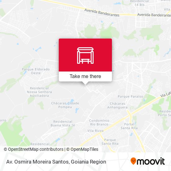 Mapa Av. Osmira Moreira Santos