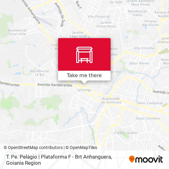 T. Pe. Pelágio | Plataforma F - Brt Anhanguera map