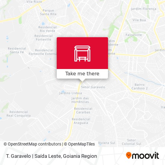 T. Garavelo | Saída Leste map