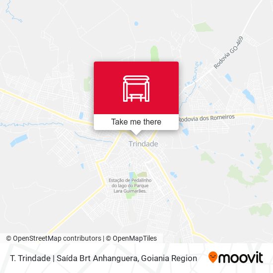 Mapa T. Trindade | Saída Brt Anhanguera