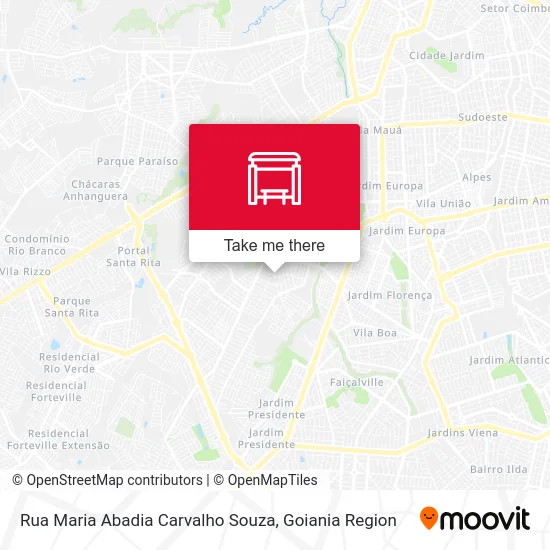 Rua Maria Abadia Carvalho Souza map