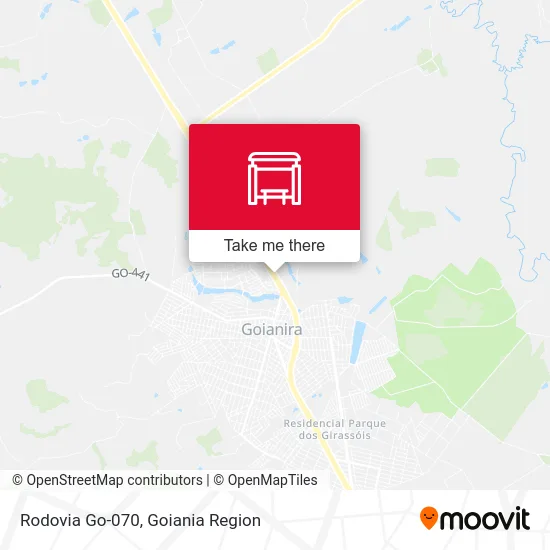 Rodovia Go-070 map