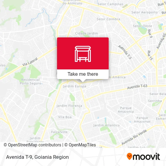 Avenida T-9 map