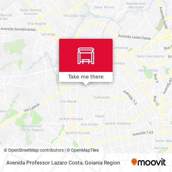 Avenida Professor Lazaro Costa map