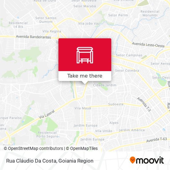 Mapa Rua Cláudio Da Costa