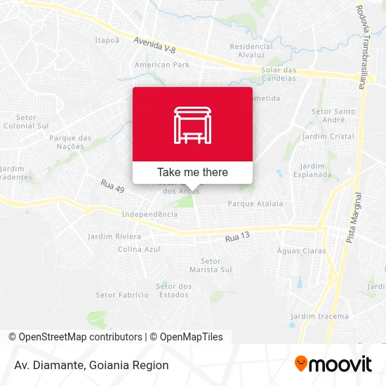 Av. Diamante map