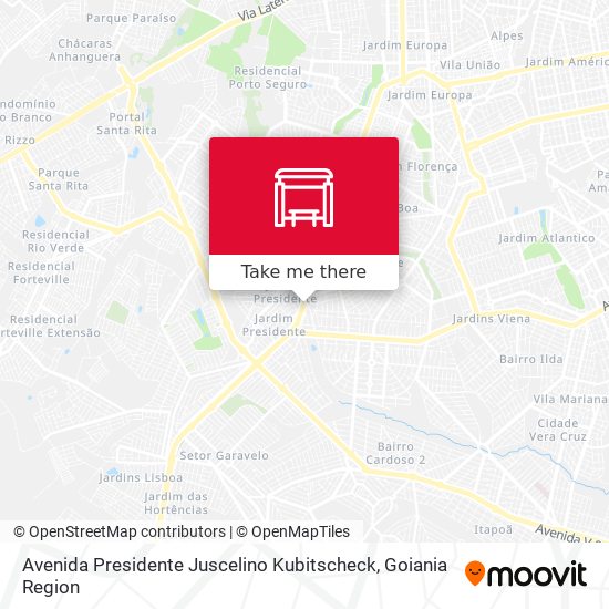 Avenida Presidente Juscelino Kubitscheck map