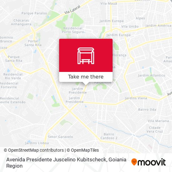 Avenida Presidente Juscelino Kubitscheck map